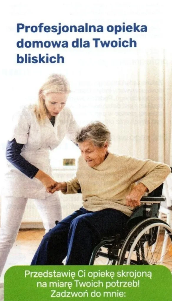 Opiekunka, profesjonalna opieka nad osobami niepełnosprawnymi i seniorami na terenie całej Polski